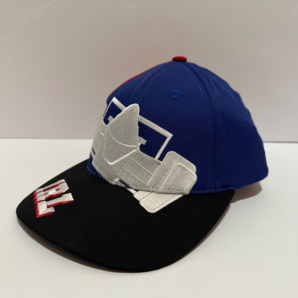 VTG 90s Top of the World IRL Racing Hat Cap Red Blue Black Snapback NOS